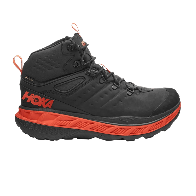 HOKA Stinson Mid GTX 'Anthracite Mandarin Red'
