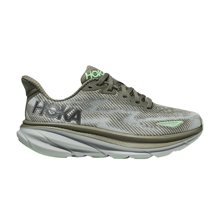 HOKA Wmns Clifton 9 'Olive Haze Mercury'