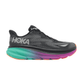 HOKA Wmns Clifton 9 GORE-TEX 'Black Electric Aqua' — Black/Electric Aqua (1141490 FBCQ)
