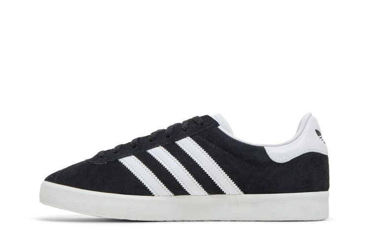 adidas Gazelle 85 'Black White' — Core Black/Cloud White/Gold Metallic (IE2166)