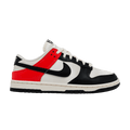 Nike Wmns Dunk Low SE 'Black Toe Bright Crimson'