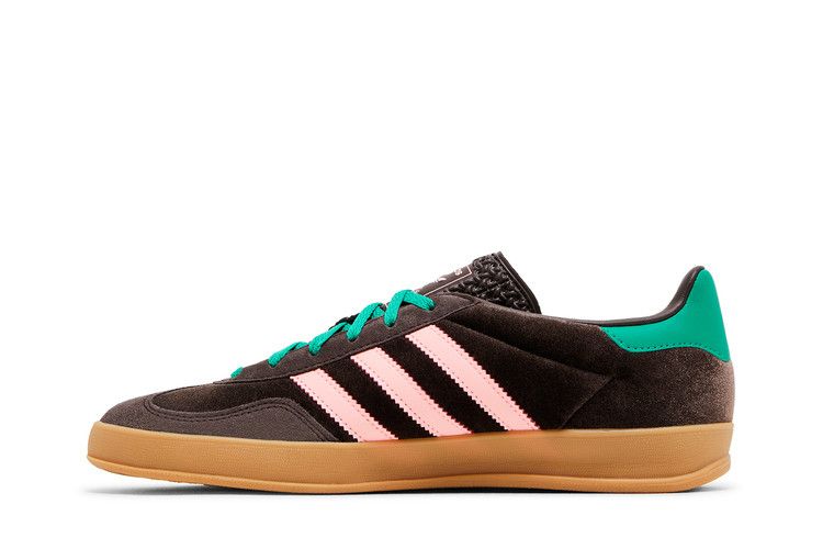 adidas Wmns Gazelle Indoor 'Dark Brown Pink Green Velvet'
