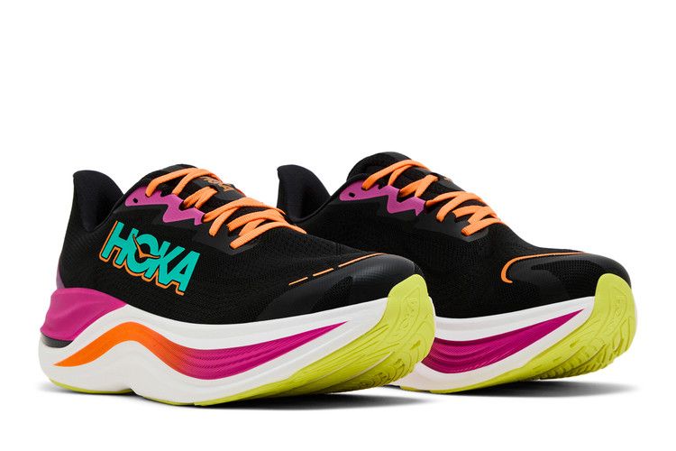 HOKA Skyward X 'Black Electric Aqua'