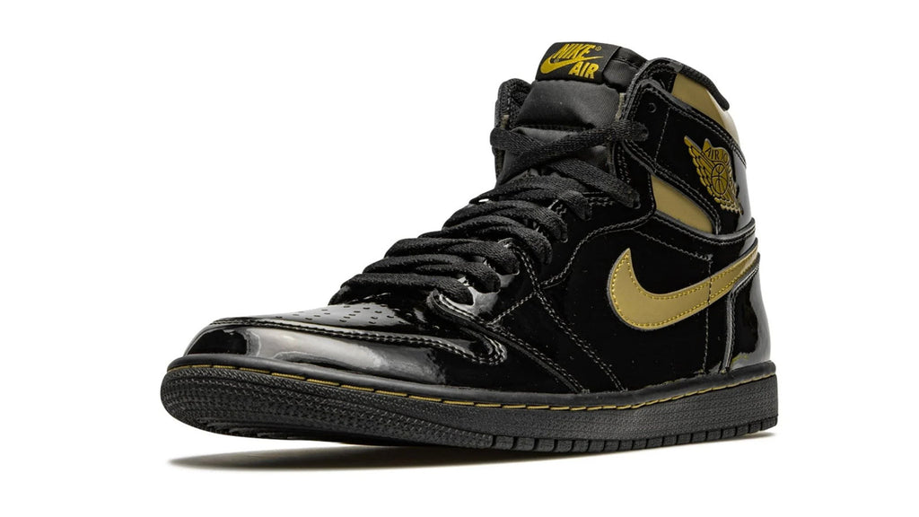 Air Jordan 1 Retro High OG Black Metallic Gold - Premium Patent Leather
