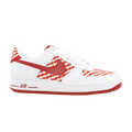 Nike Air Force 1 Premium — White/Varsity Red-Orange Blaze