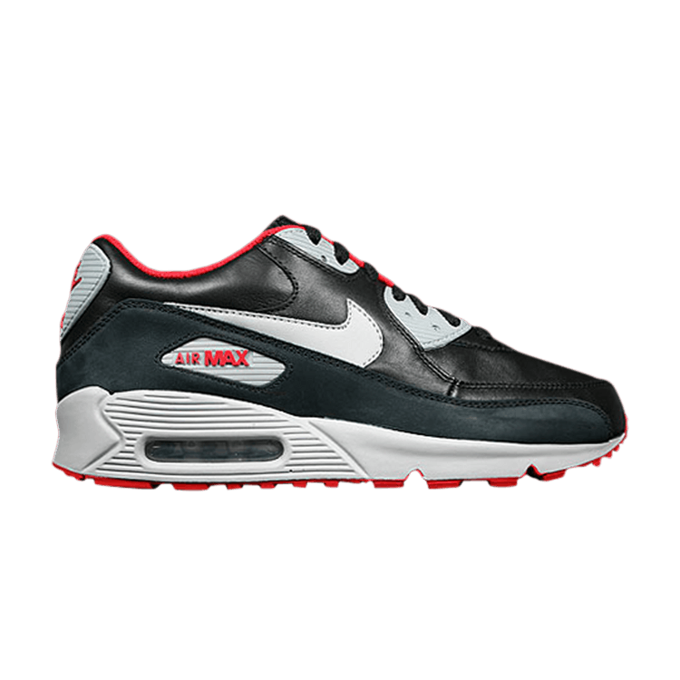 Nike Air Max 90 Premium 'Black Matte Silver Red'