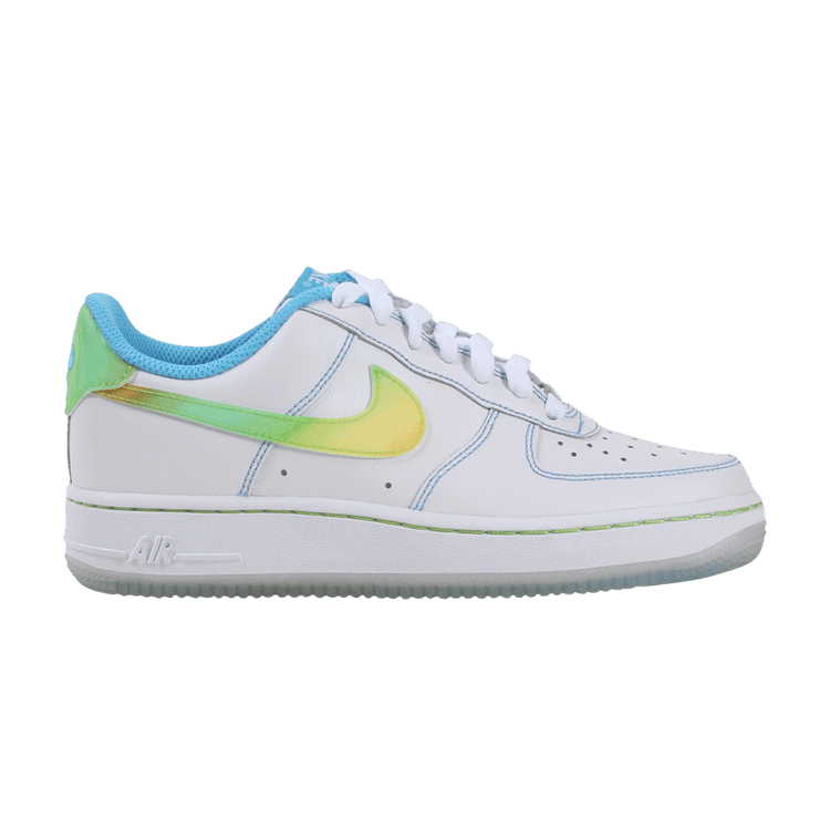 Nike Air Force 1 Low LE GS 'White Pro Cyan Citron'
