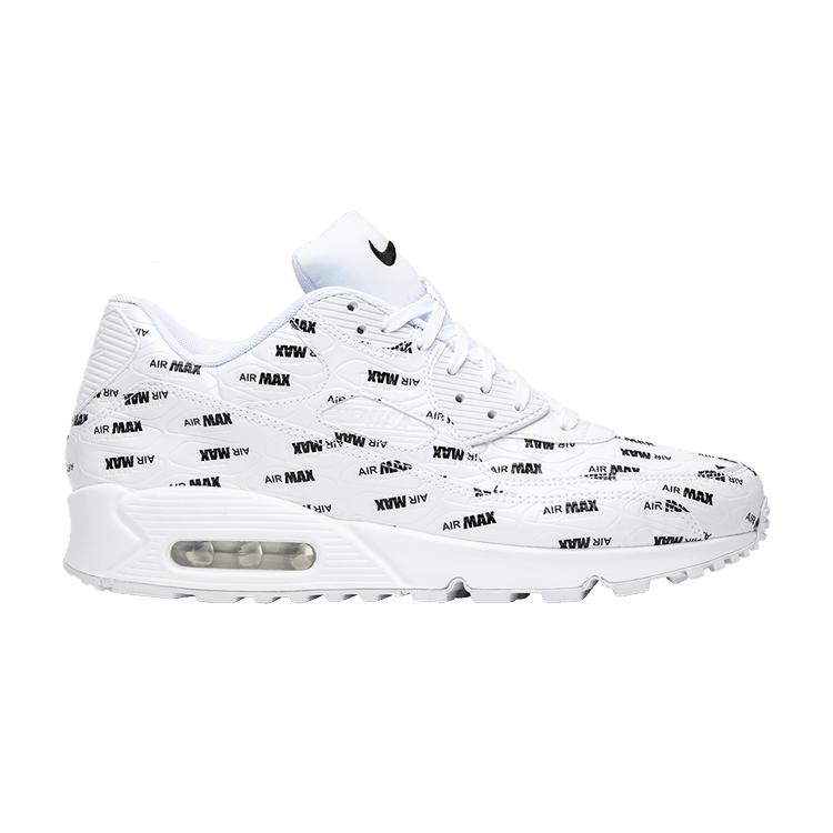 Nike Air Max 90 Premium 'Just Do It' — White/Black