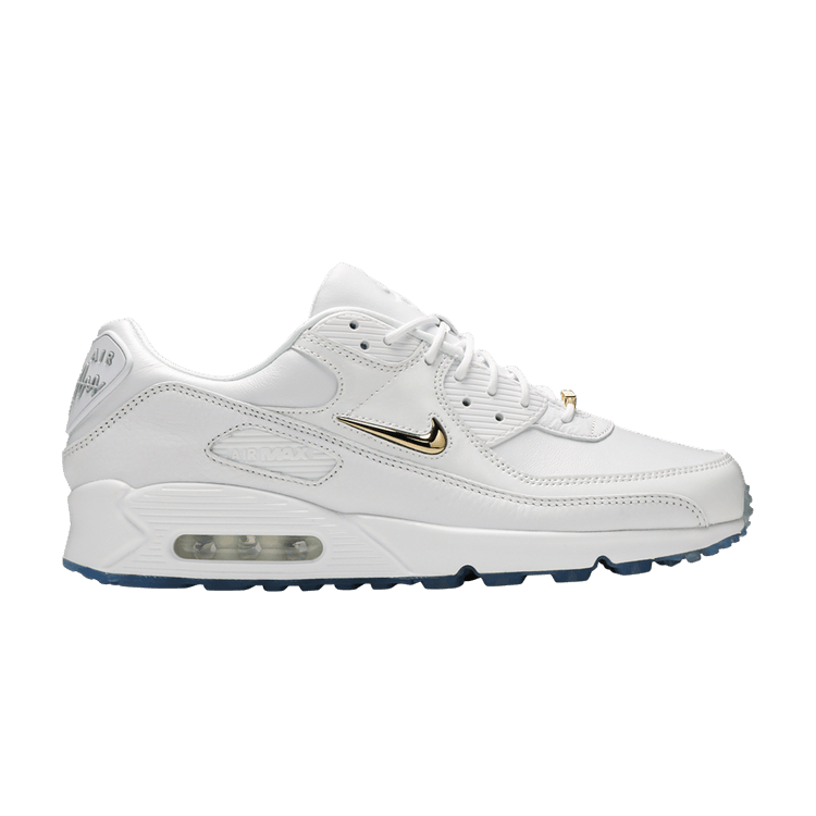 Nike Air Max 90 NRG 'Pirate Radio' — White/Metallic Gold