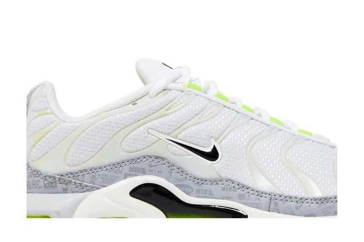 Nike Air Max Plus GS 'Reflective Logo - White Volt'