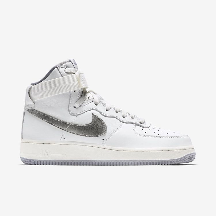 Nike Air Force 1 High Retro QS 'White Silver'