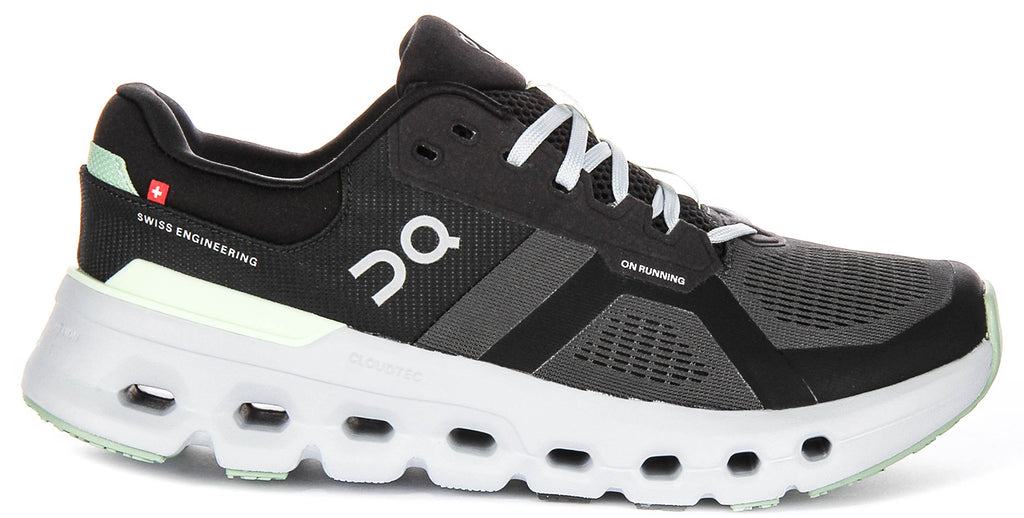 On Running Cloudrunner 2 In Black Grey For Women