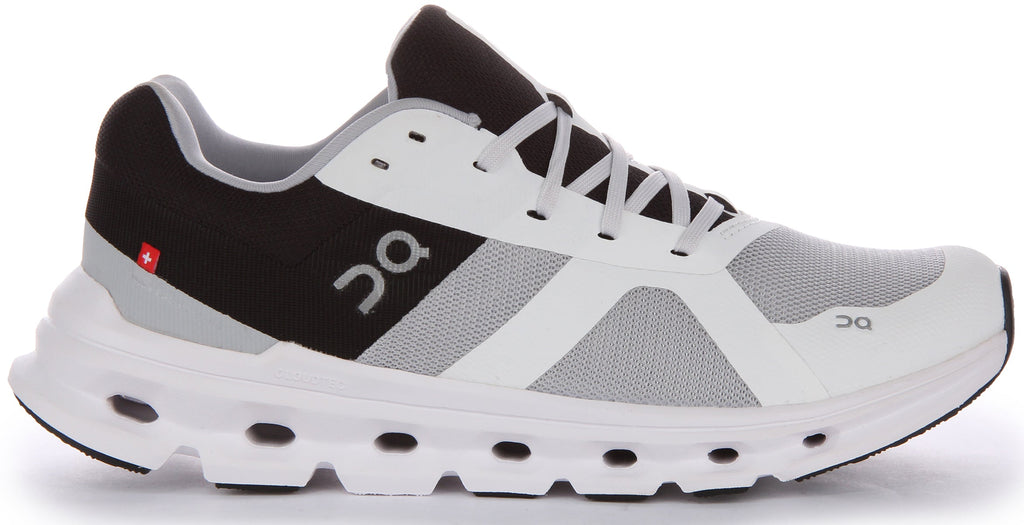 On Running Cloudrunner In White Black For Men