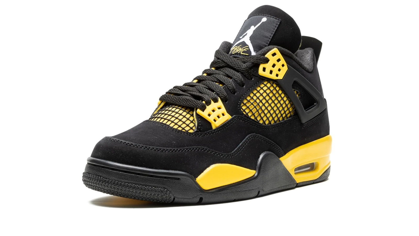 Air Jordan 4 Retro Thunder 2023 - Black & Tour Yellow Basketball Shoe